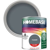 Homebase Interior Quick Dry Gloss Paint - Thunder 750ml
Homebase Interior Quick Dry Gloss Paint - Thunder 750ml