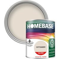 Homebase Interior Quick Dry Gloss Paint - Cottonseed 750ml
Homebase Interior Quick Dry Gloss Paint - Cottonseed 750ml