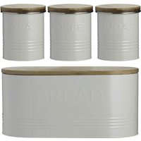 Typhoon Essentials 4 Piece Jar Set - Cream
