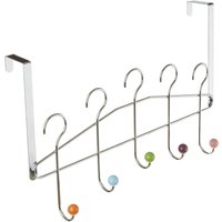 Hook Over Door Multi-coloured 5 Hook Hanger
Hook Over Door Multi-coloured 5 Hook Hanger