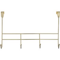 4 Hook Champagne Gold Over Door Hanger
4 Hook Champagne Gold Over Door Hanger