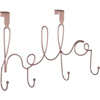 Hello 4 Hook Over Door Hanger
Hello 4 Hook Over Door Hanger