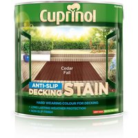 Cuprinol Anti-Slip Decking Stain - Cedar Fall - 2.5L
Cuprinol Anti-Slip Decking Stain - Cedar Fall - 2.5L