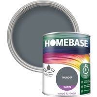 Homebase Interior Quick Dry Satin Paint - Thunder 750ml
Homebase Interior Quick Dry Satin Paint - Thunder 750ml