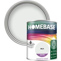 Homebase Interior Quick Dry Satin Paint - Milk 750ml
Homebase Interior Quick Dry Satin Paint - Milk 750ml