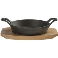 Hygge Round Serving Dish on Wood Base