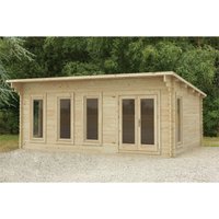 Forest Wolverley 6.0m x 4.0m Log Cabin Double Glazed 24kg Polyester Felt, Plus Underlay 
Forest Wolverley 6.0m x 4.0m Log Cabin Double Glazed 24kg Polyester Felt, Plus Underlay