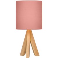 Inga Natural Tripod Table Lamp - Blush Shade 
Inga Natural Tripod Table Lamp - Blush Shade