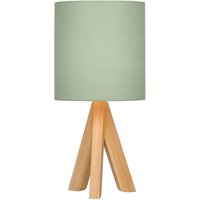 Inga Natural Tripod Table Lamp - Sage Shade