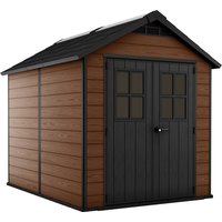 Keter Newton 7.5x9ft Outdoor Plastic Garden Storage Shed - Brown
Keter Newton 7.5x9ft Outdoor Plastic Garden Storage Shed - Brown