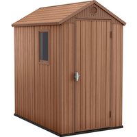 Keter Darwin 6 x 4ft Outdoor Garden Apex Storage Shed - Brown
Keter Darwin 6 x 4ft Outdoor Garden Apex Storage Shed - Brown