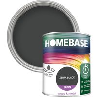 Homebase Interior Quick Dry Satin Paint - Zebra Black 750ml
Homebase Interior Quick Dry Satin Paint - Zebra Black 750ml
