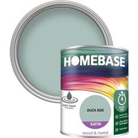 Homebase Interior Quick Dry Satin Paint - Duck Egg 750ml
Homebase Interior Quick Dry Satin Paint - Duck Egg 750ml