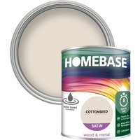 Homebase Interior Quick Dry Satin Paint - Cottonseed 750ml
Homebase Interior Quick Dry Satin Paint - Cottonseed 750ml