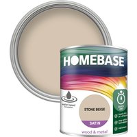 Homebase Interior Quick Dry Satin Paint - Stone Beige 750ml
Homebase Interior Quick Dry Satin Paint - Stone Beige 750ml