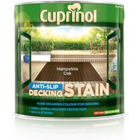 Cuprinol Anti Slip Decking Stain - Hampshire Oak - 2.5L
Cuprinol Anti Slip Decking Stain - Hampshire Oak - 2.5L