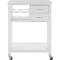 White Veneer Finish Kitchen Trolley with Drawer
White Veneer Finish Kitchen Trolley with Drawer