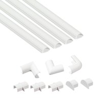D-Line Micro+ Decorative Self Adhesive Trunking Multipack 4 x 20mm x 10mm x 1-meter Lengths & Accessories - White
D-Line Micro+ Decorative Self Adhesive Trunking Multipack 4 x 20mm x 10mm x 1-meter Lengths & Accessories - White