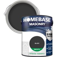 Homebase Smooth Masonry Paint - Black 5L
Homebase Smooth Masonry Paint - Black 5L