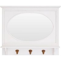 Whitby 3 Hooks Wall Mirror - White
Whitby 3 Hooks Wall Mirror - White