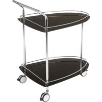 Black Tempered Glass Serving Trolley
Black Tempered Glass Serving Trolley