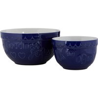 Gigi Round Mixing Bowls - Set of 2 - Blue & White
Gigi Round Mixing Bowls - Set of 2 - Blue & White