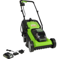 Greenworks 24V Lawnmower With Battery And Charger
Greenworks 24V Lawnmower With Battery And Charger