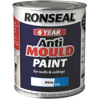 Ronseal 6 Year Anti Mould Paint - White Silk 750ml
Ronseal 6 Year Anti Mould Paint - White Silk 750ml