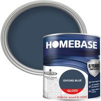 Homebase Exterior Gloss Paint - Oxford Blue 750ml
Homebase Exterior Gloss Paint - Oxford Blue 750ml