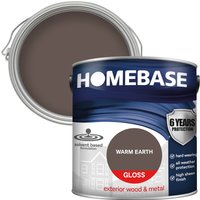 Homebase Exterior Gloss Paint - Warm Earth 2.5L
Homebase Exterior Gloss Paint - Warm Earth 2.5L