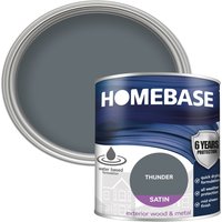 Homebase Exterior Satin Paint - Thunder 750ml
Homebase Exterior Satin Paint - Thunder 750ml