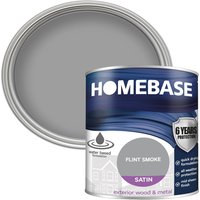 Homebase Exterior Satin Paint - Flint Smoke 750ml
Homebase Exterior Satin Paint - Flint Smoke 750ml