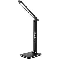 Groov-E Ares LED Desk Lamp Alarm Clock with Wireless Charging Pad - Black
Groov-E Ares LED Desk Lamp Alarm Clock with Wireless Charging Pad - Black