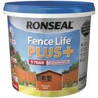 Ronseal Fence Life Plus - Harvest Gold 5L
Ronseal Fence Life Plus - Harvest Gold 5L