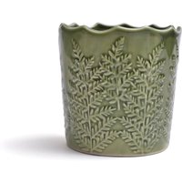 Candle Holder with Leaf Imprint - Green
Candle Holder with Leaf Imprint - Green