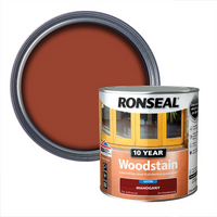 Ronseal 10 Year Woodstain Mahogany Satin - 750ml
Ronseal 10 Year Woodstain Mahogany Satin - 750ml