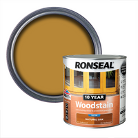 Ronseal 10 Year Woodstain Natural Oak Satin - 750ml
Ronseal 10 Year Woodstain Natural Oak Satin - 750ml