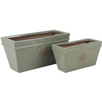 Glazed Heritage Green Trough - 33cm
Glazed Heritage Green Trough - 33cm