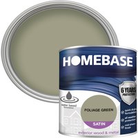 Homebase Exterior Satin Paint - Foliage Green 750ml
Homebase Exterior Satin Paint - Foliage Green 750ml