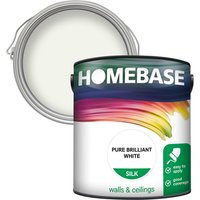 Homebase Silk Paint - Pure Brilliant White 2.5L
Homebase Silk Paint - Pure Brilliant White 2.5L