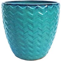 Glazed Zig Zag Planter in Green - 20cm
Glazed Zig Zag Planter in Green - 20cm