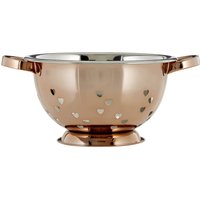 Hearts Design Colander - Rose Gold
