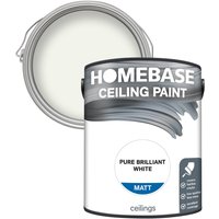 Homebase Ceiling Paint - Pure Brilliant White 5L
Homebase Ceiling Paint - Pure Brilliant White 5L