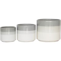 Glazed Three Tone Grey Cylinder Planter - 30cm
Glazed Three Tone Grey Cylinder Planter - 30cm