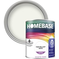 Homebase Interior Non Drip Satin Paint - Brilliant White 750ml
Homebase Interior Non Drip Satin Paint - Brilliant White 750ml