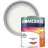 Homebase Interior One Coat Gloss Paint - Brilliant White 750ml
Homebase Interior One Coat Gloss Paint - Brilliant White 750ml