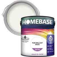Homebase Interior Non Drip Satin Paint - Brilliant White 2.5L
Homebase Interior Non Drip Satin Paint - Brilliant White 2.5L
