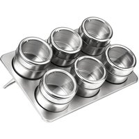 Magnetic Spice Jars with Oblong Tray
Magnetic Spice Jars with Oblong Tray