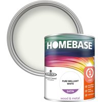 Homebase Interior One Coat Satin Paint - Brilliant White 750ml
Homebase Interior One Coat Satin Paint - Brilliant White 750ml