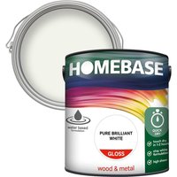 Homebase Interior Quick Dry Gloss Paint - Brilliant White 2.5L
Homebase Interior Quick Dry Gloss Paint - Brilliant White 2.5L